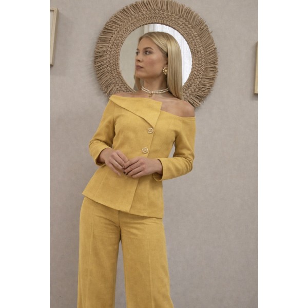 ROBERTA PANTALON MOSTAZA
